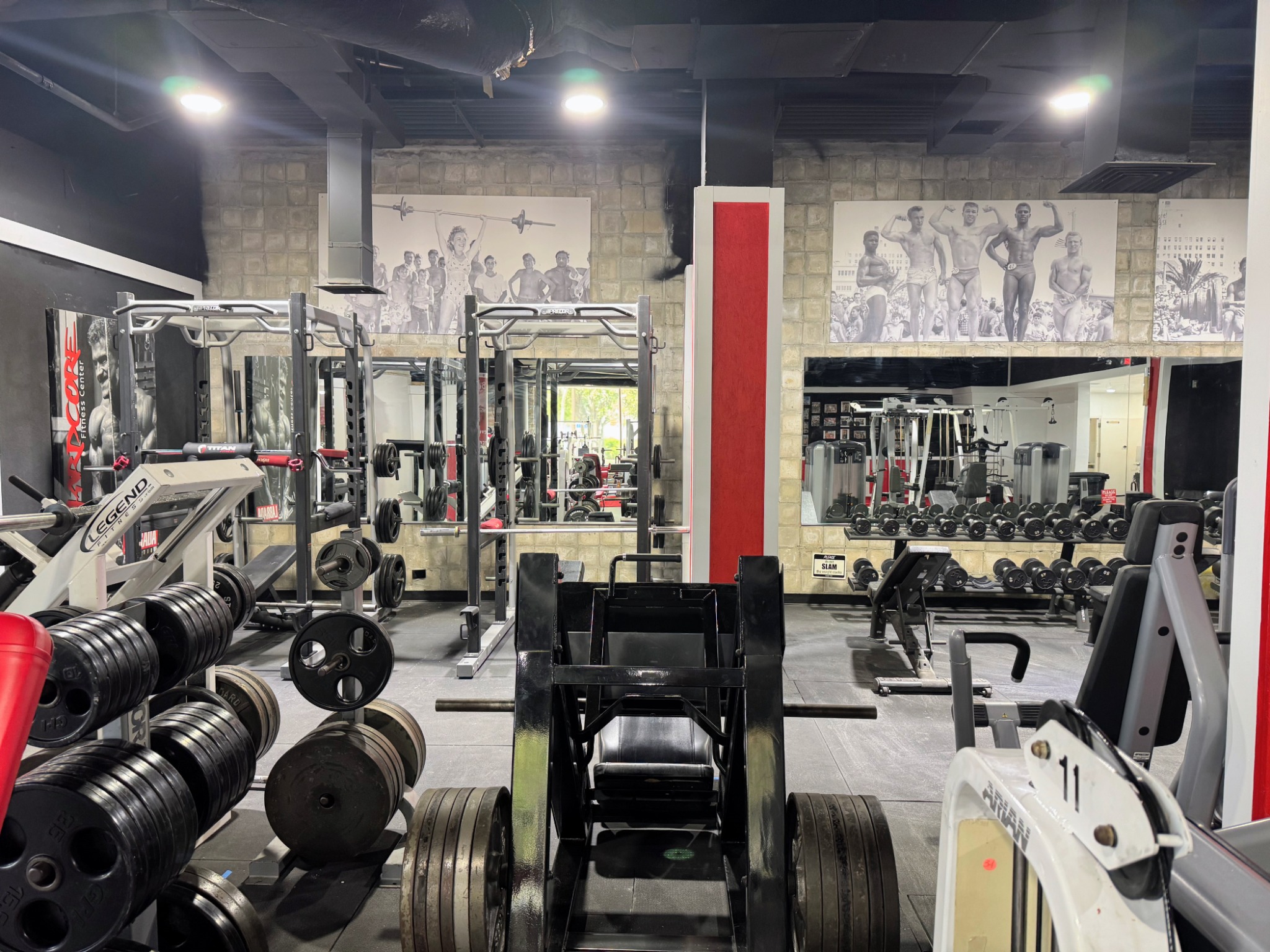 The strength equipment and weight room at the new Suncoast Fitness